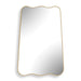 Lunara Scalloped Gold Wall Mirror