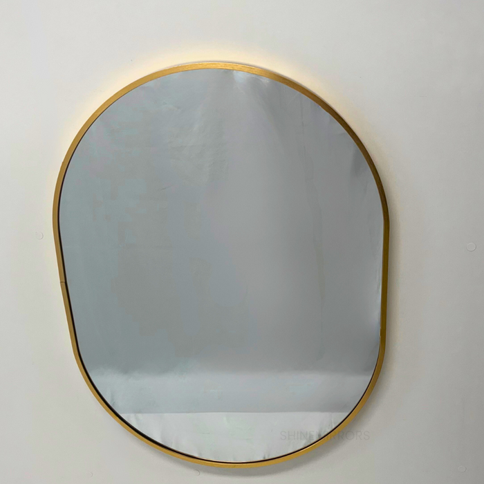 Martin Oval Gold Framed Wall Mirror