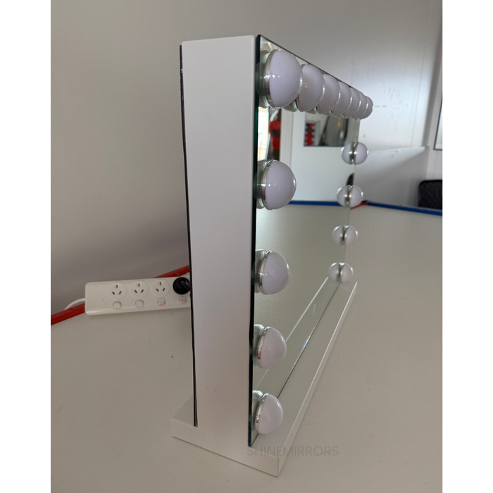 Adriana Rectangular Hollywood Frontlit LED Table Mirror - For Clearance