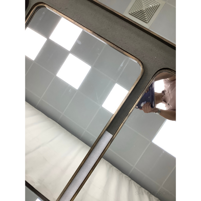 Brazon Bronze Metal Mirror