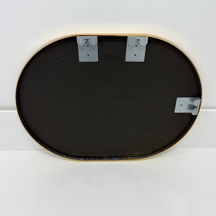 Martin Oval Gold Framed Wall Mirror
