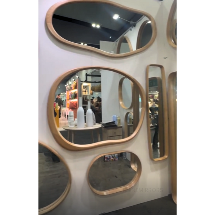 Lyndsey Oak Wall Mirror