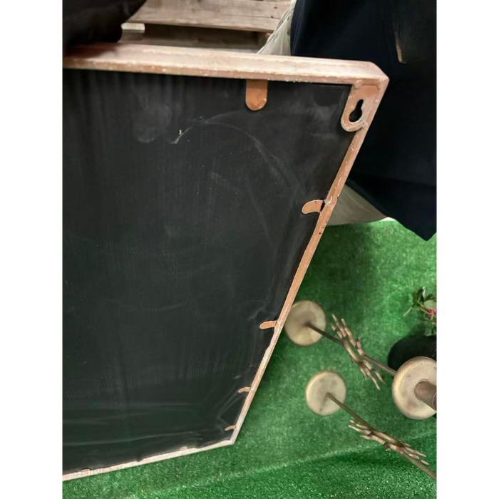 Ehrald Vintage Iron Windowpane Outdoor Wall Mirror