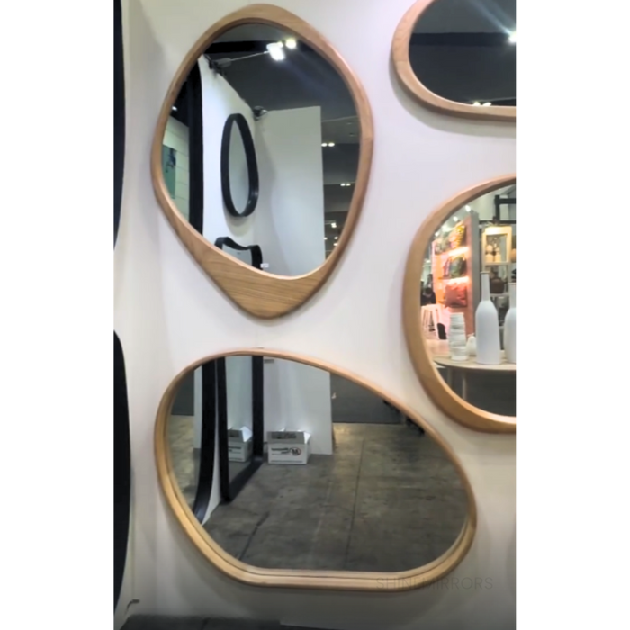 Wendelle Oak Oval Wall Mirror