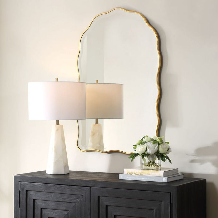 Oaks Gold Arched Wall Mirror