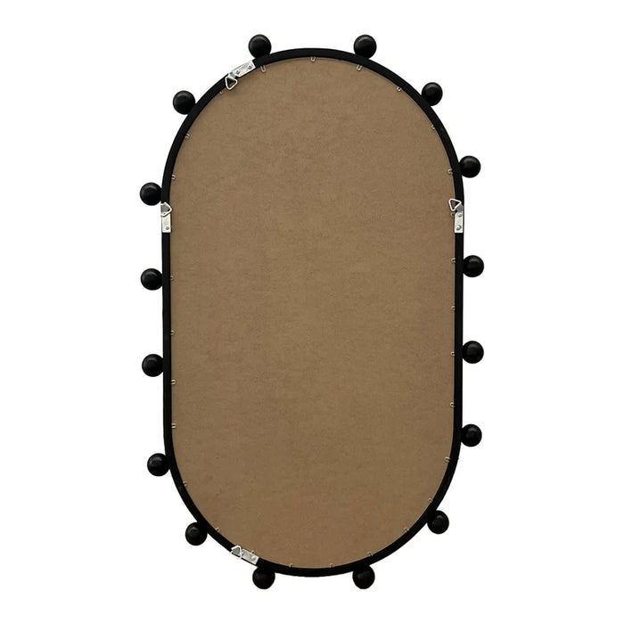 Monique Black Oval Wall Mirror