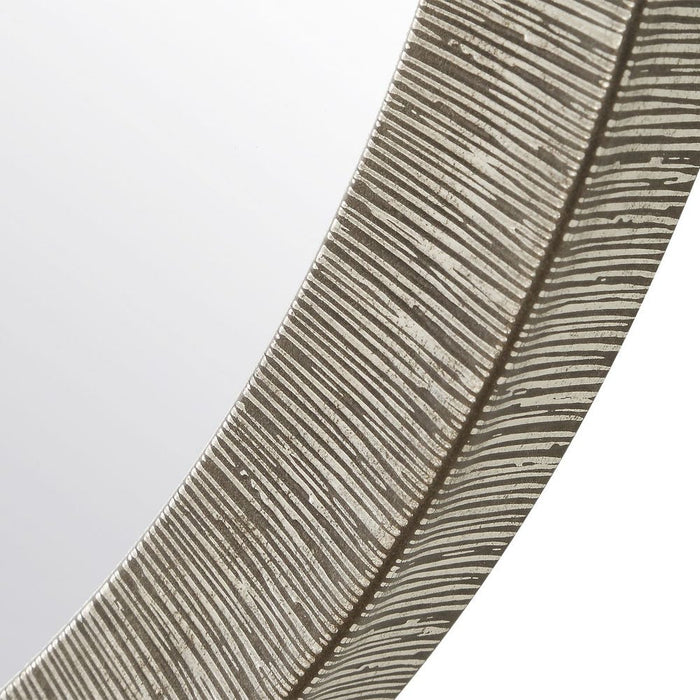 Kerrie Pill-shaped Silver Wall Mirror