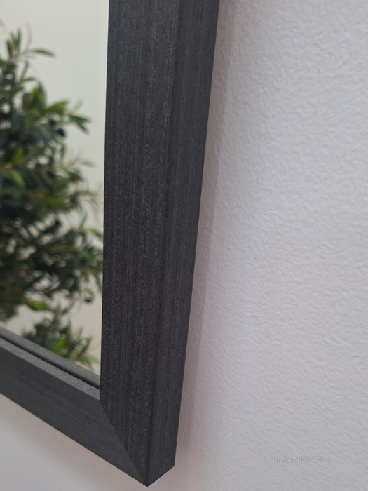 Adan Grey Black Wall Mirror