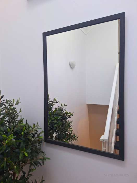 Adan Grey Black Wall Mirror