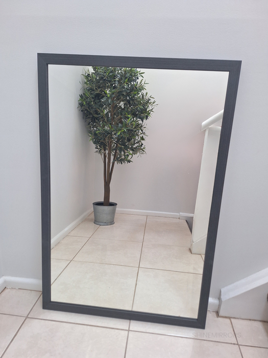 Adan Grey Black Wall Mirror