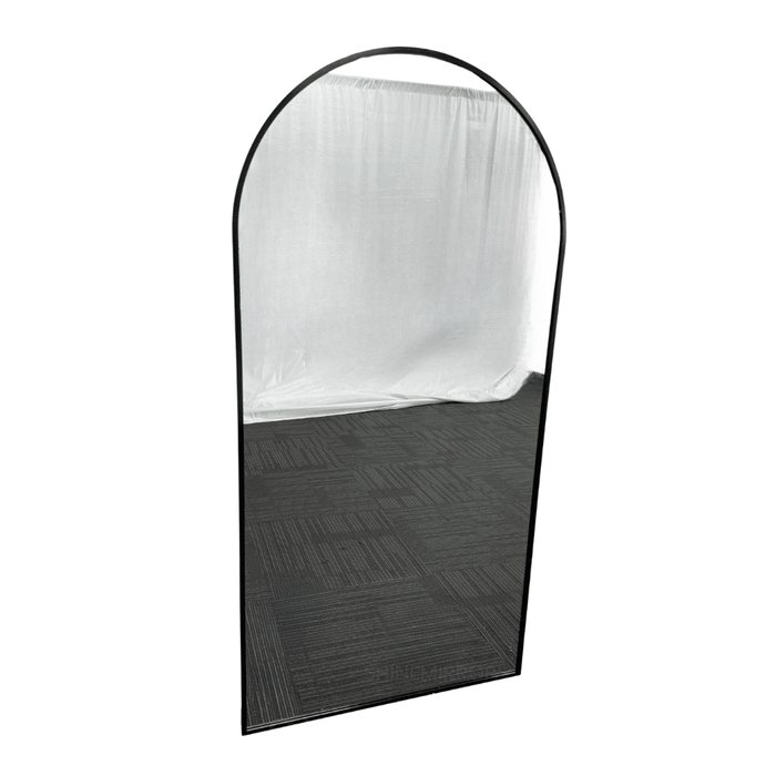 Alkin Arched Black Framed Wall Mirror