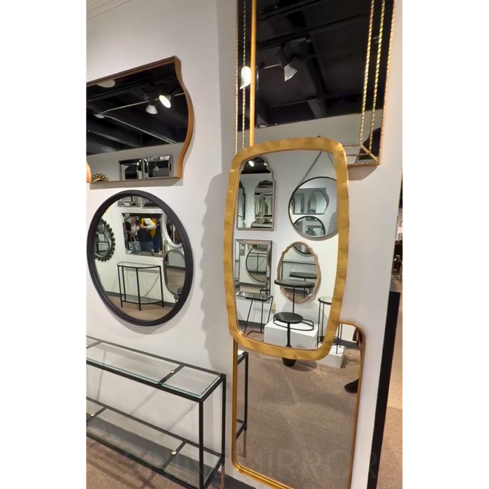 Amaris Gold Textured Wall Mirror