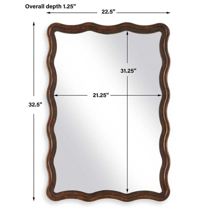Anara Antique Bronze Wall Mirror