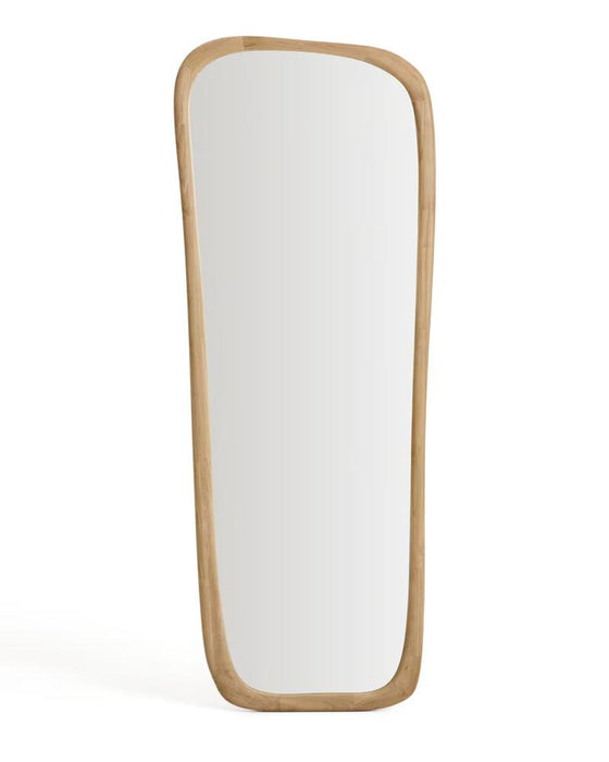 Aranda Teak Full-Length Natural Wall Mirror