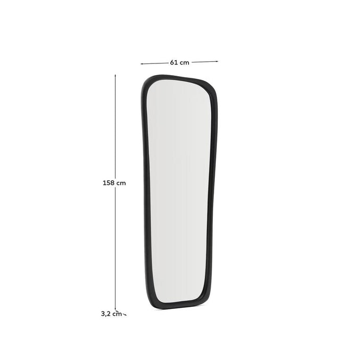 Arden Teak Black Full-Length Mirror