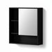 Argus Black Wall-Mounted Bathroom Mirror Cabinet