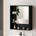 Argus Black Wall-Mounted Bathroom Mirror Cabinet