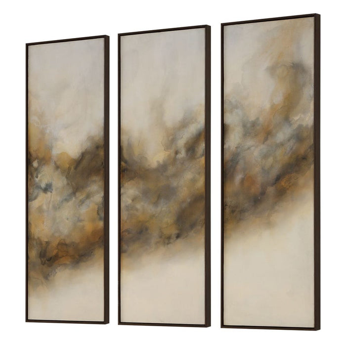 Uttermost Smoke Break Hand Painted Canvases, Set of 3