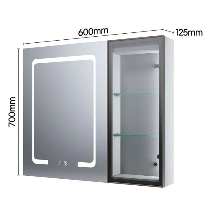 Aubri LED Bathroom Cabinet Mirror 2-Door