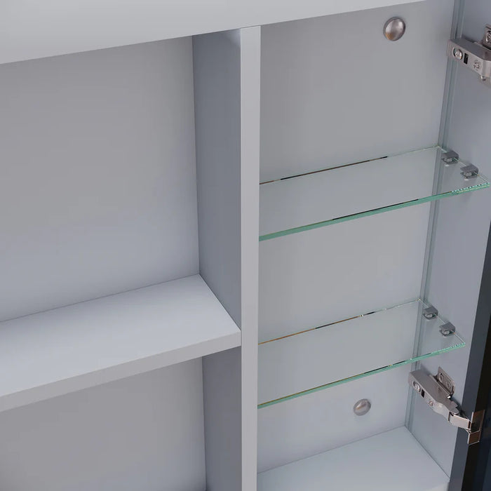 Aubri LED Bathroom Cabinet Mirror 2-Door