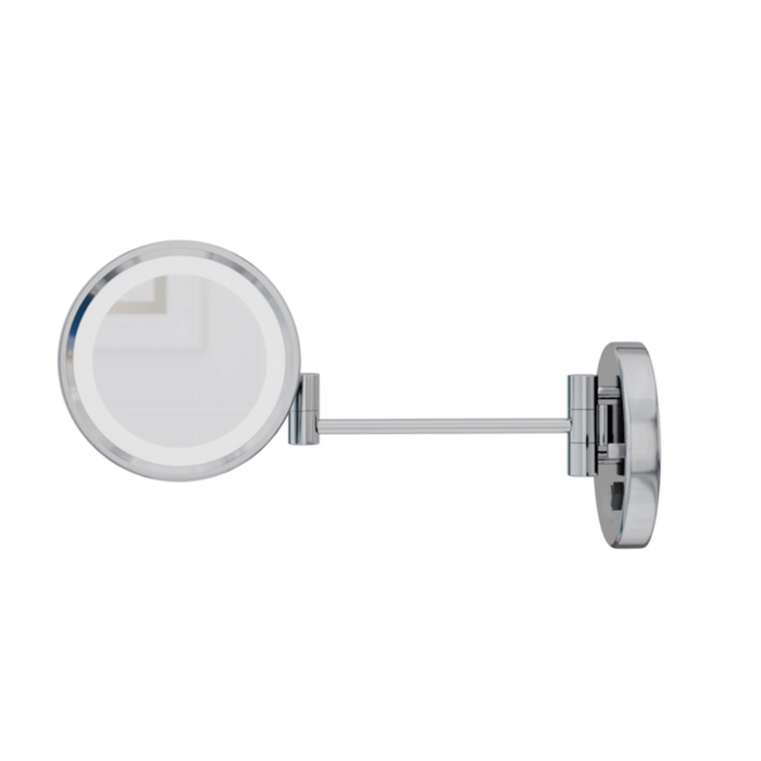 Avery Chrome LED Wall Mounted 5x Magnifying Mirror