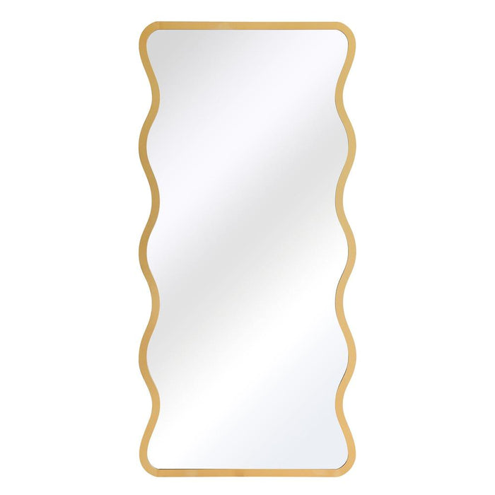 Ayala Gold Wavy Full Length Mirror