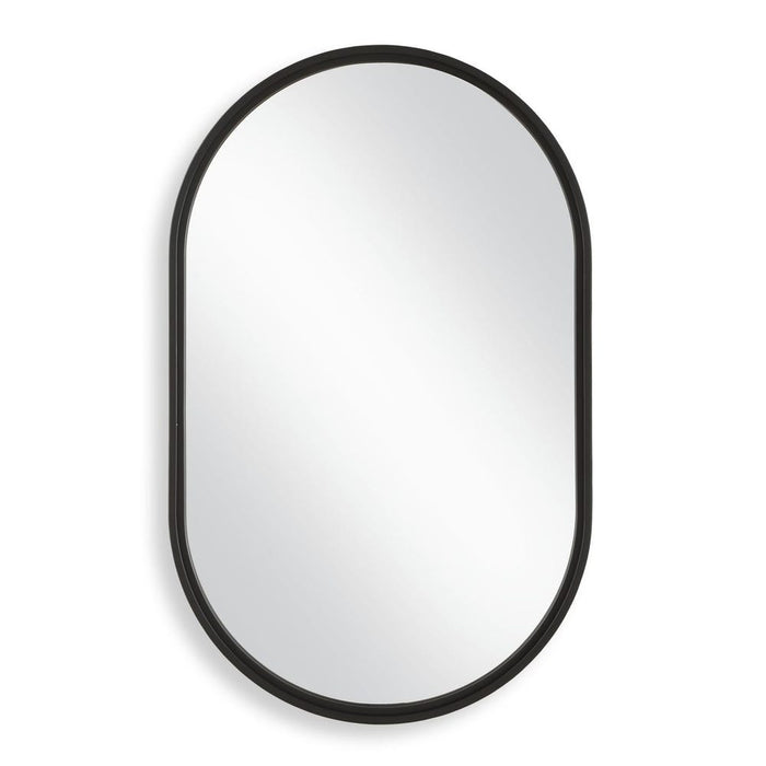 Mattia Pill-shaped Black Wall Mirror