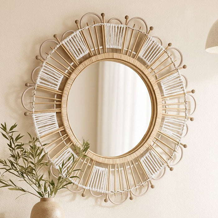 Shane Bamboo & Rattan Wall Mirror