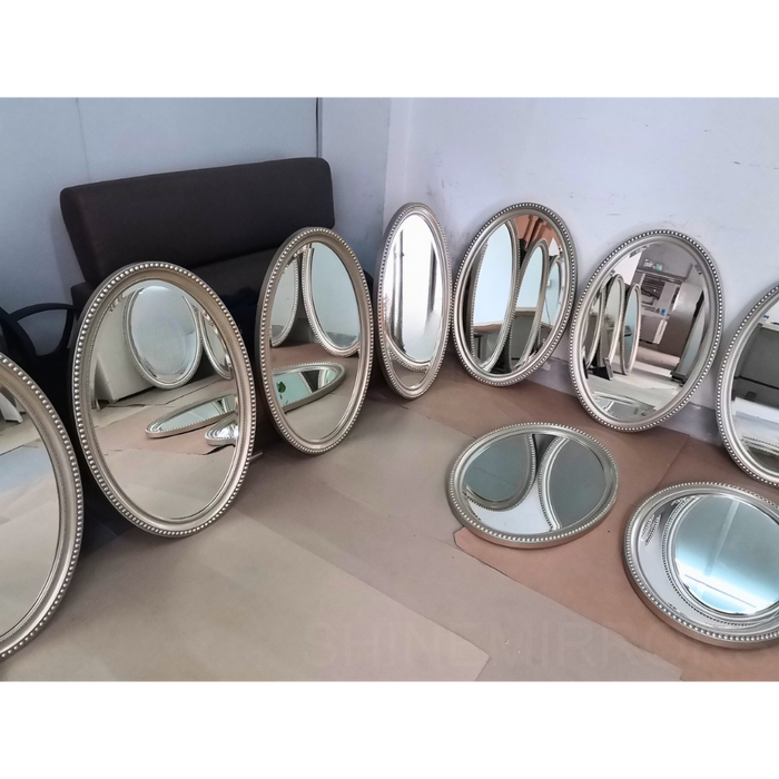 Bianca Oval Silver Wall Mirror
