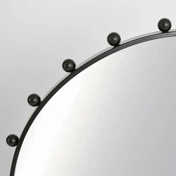 Marga Outdoor Black Wall Mirror