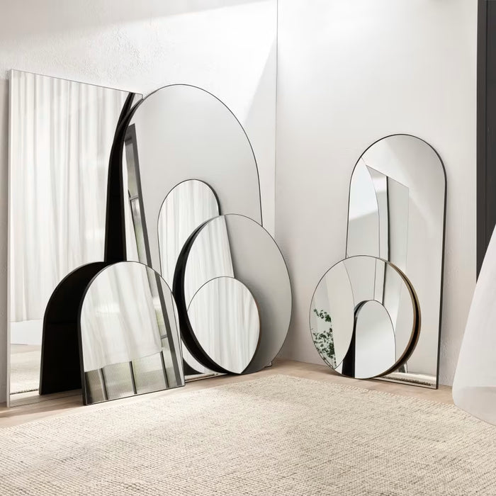 Gina Black Arched Wall Mirror
