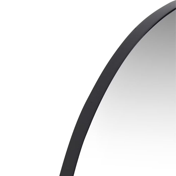 Gina Black Arched Wall Mirror