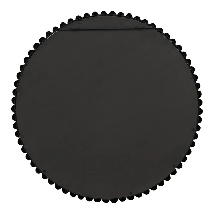 Brielle Black Round Wall Mirror