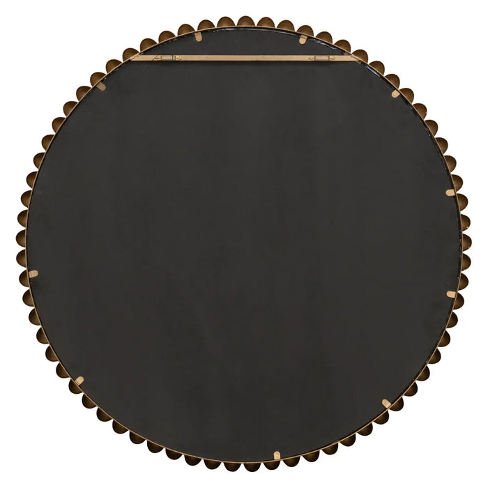 Brielle Gold Round Wall Mirror