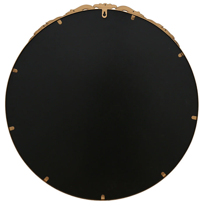 Allerey Ornate Bronze Round Wall Mirror