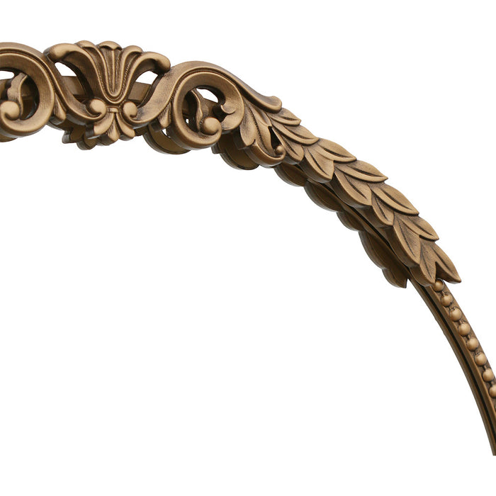 Allerey Ornate Bronze Round Wall Mirror