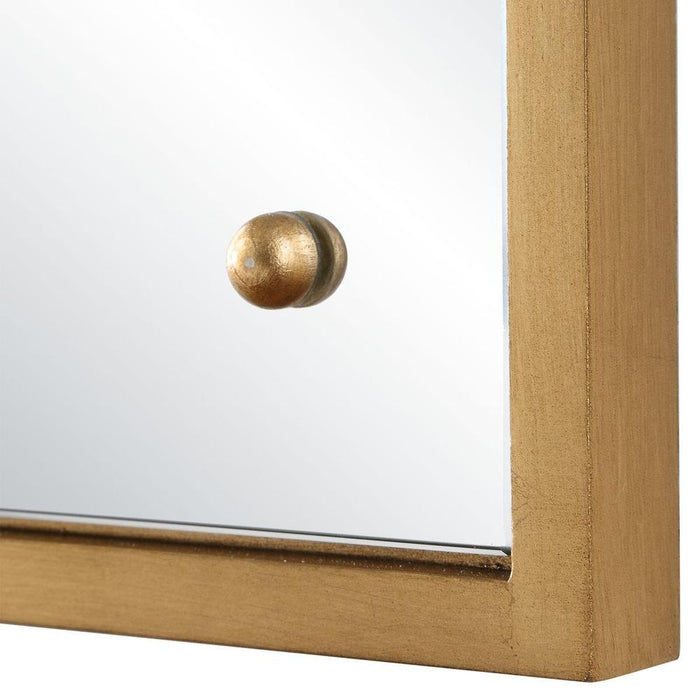 Cadiston Rectangle Gold Wall Mirror