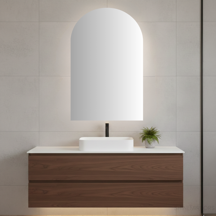 Camilla Mirrored Woodland Oak Bathroom Shaving Cabinet