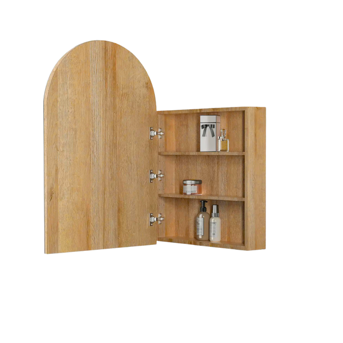 Camilla Mirrored Woodland Oak Bathroom Shaving Cabinet