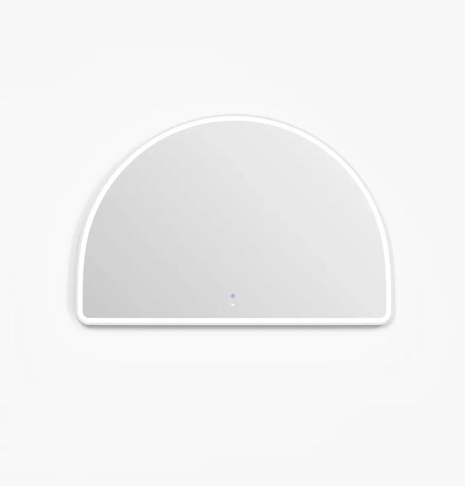 Cardi Arched Half Moon Frontlit LED Bathroom Mirror - White