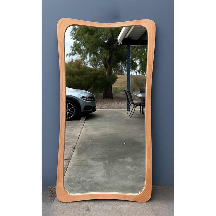 Carla Oak Full Length Wall Mirror