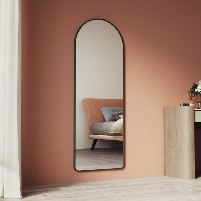 Casidy Arched Black Full-Length Mirror