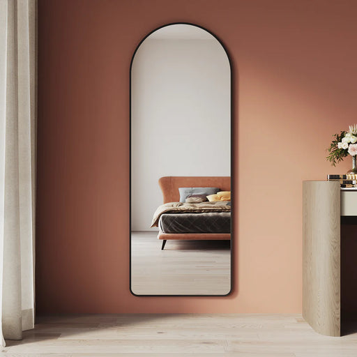 Casidy Arched Black Full-Length Mirror