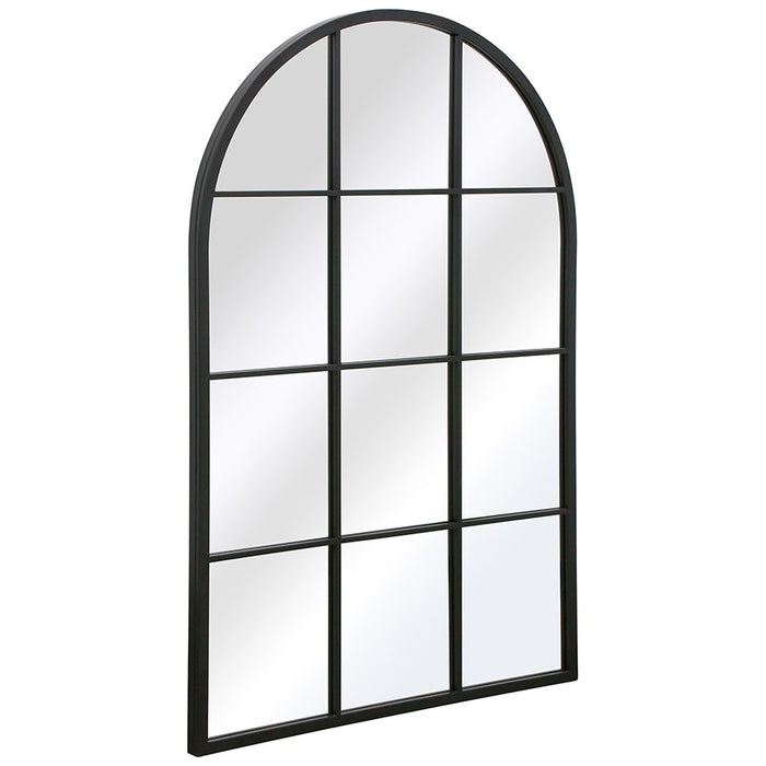 Charon Black Arched Wall Mirror