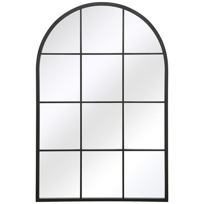 Charon Black Arched Wall Mirror