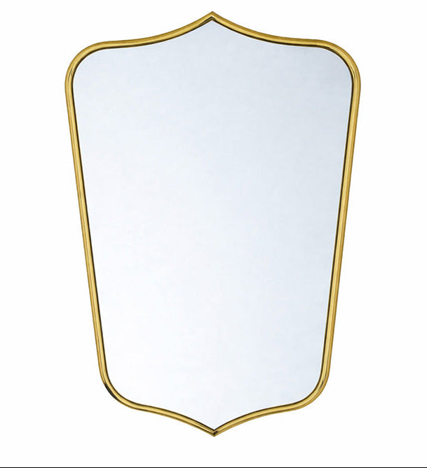 Clare Brushed Brass Wall Mirror