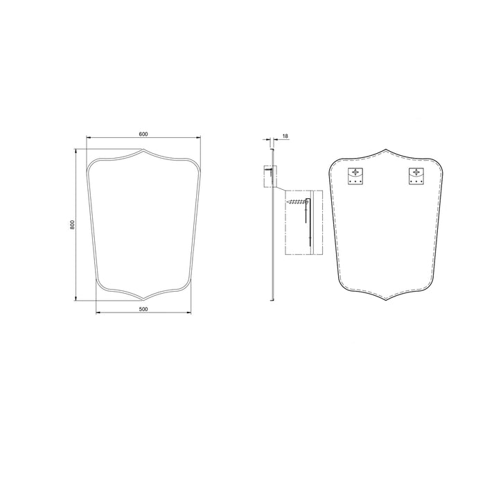 Clare Chrome Silver Wall Mirror