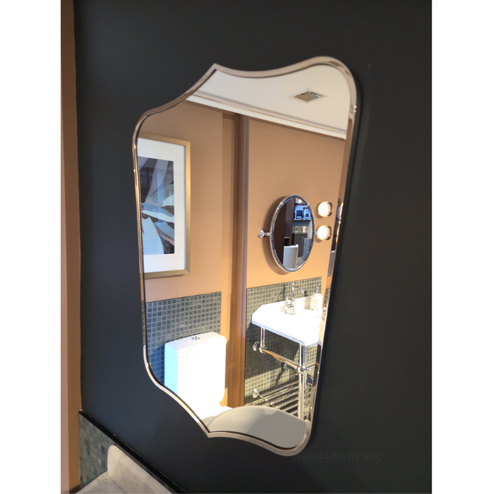 Clare Chrome Silver Wall Mirror