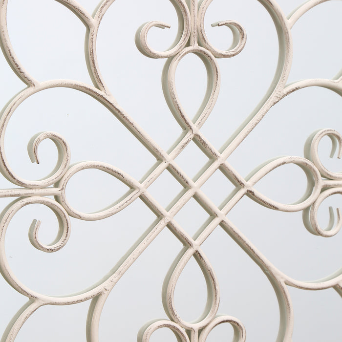 Claudia Round White Wall Mirror