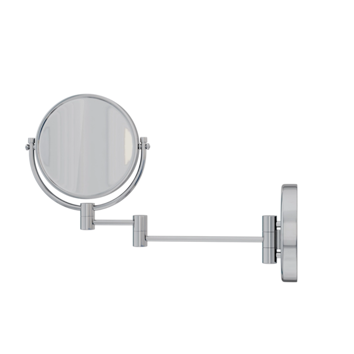 Cleo Silver Shaving Mirror with 1x and 3x Magnification